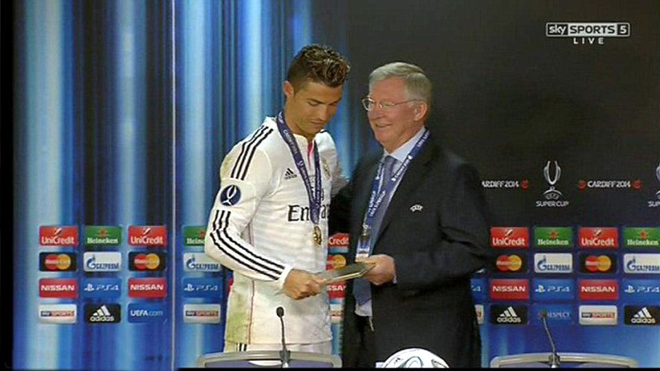 Cristiano Ronaldo dan Sir Alex Ferguson Copyright: © SKYSPORTS